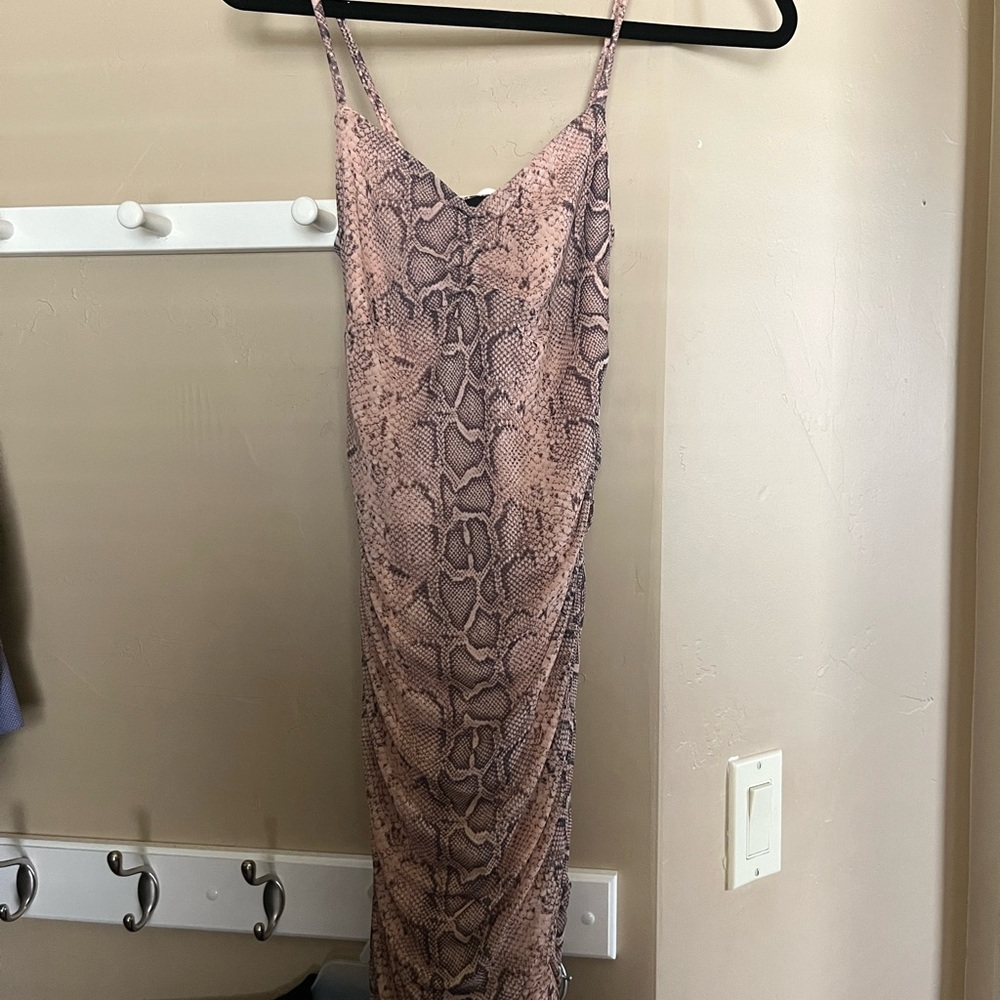Snake print dress